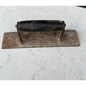 Antique The Kramer Bros Concrete Edger Tool Cast Iron dayton OH USA
